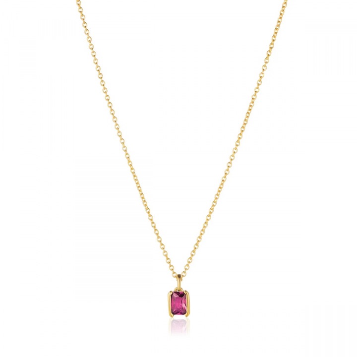 ROCCANOVA PICCOLO Halsband Rosa Zirkoner Guld