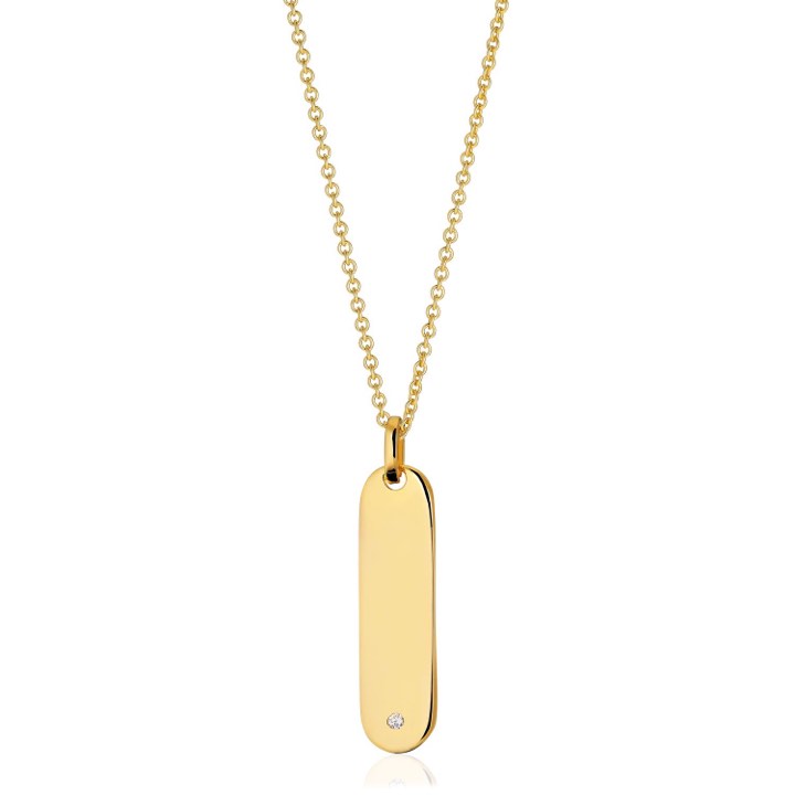 Product Image for Sif Jakobs FOLLINA LUNGO GRANDE halsband vita Zirkoner (guld) 45-60 cm