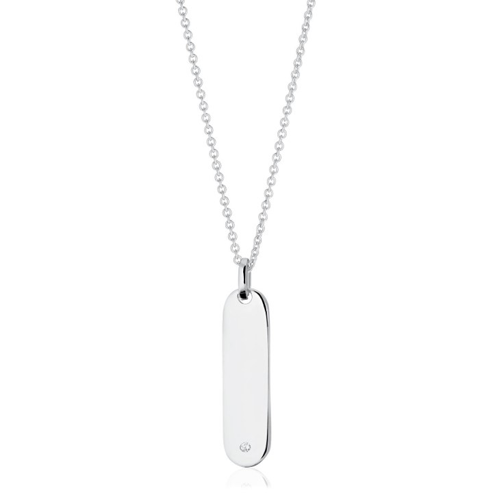 Product Image for Sif Jakobs FOLLINA LUNGO GRANDE halsband vita Zirkoner (silver) 45-60 cm