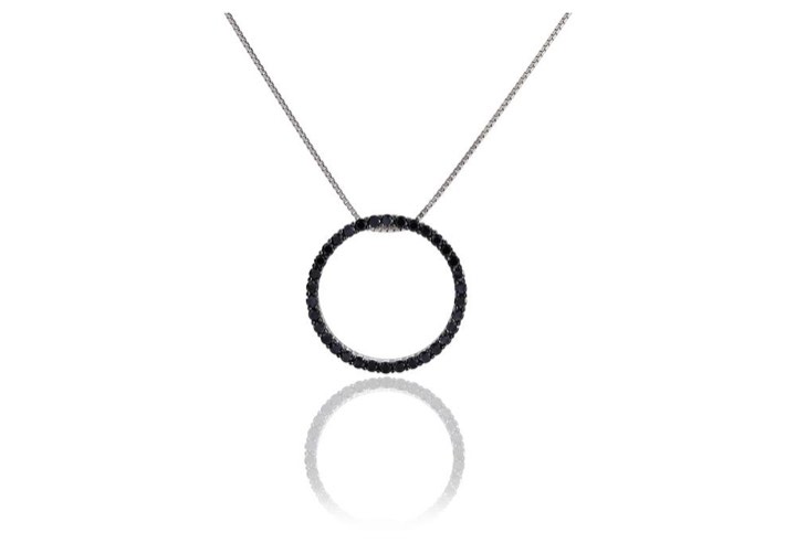 Product Image for Sif Jakobs BIELLA GRANDE halsband svarta Zirkoner (silver) 45 cm