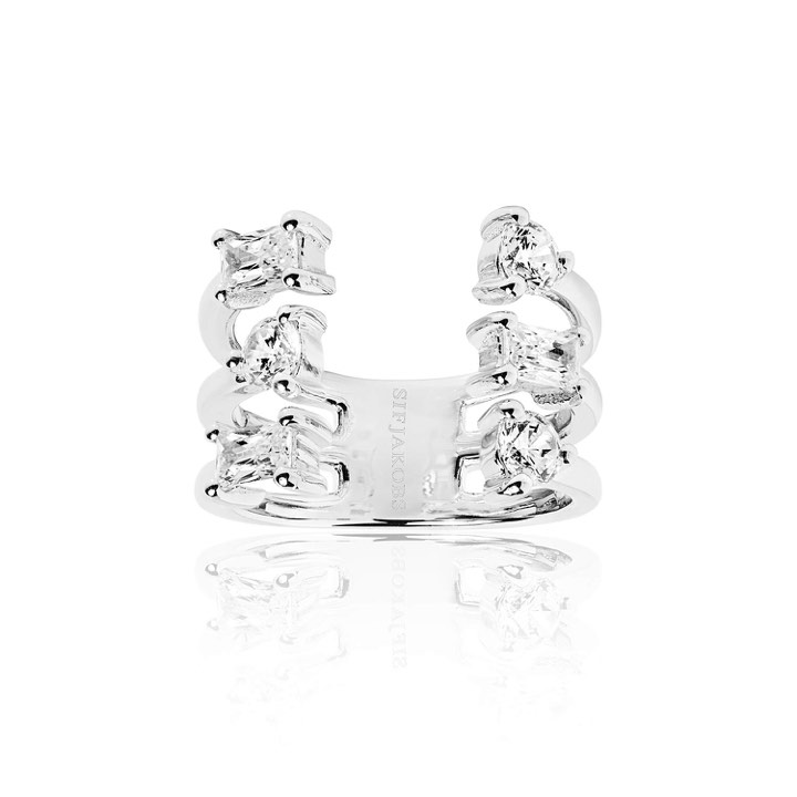 ANTELLA ALTRO GRANDE ring vita Zirkoner (silver)