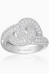 Sif Jakobs IMPERIA ring vita Zirkoner (silver) 60