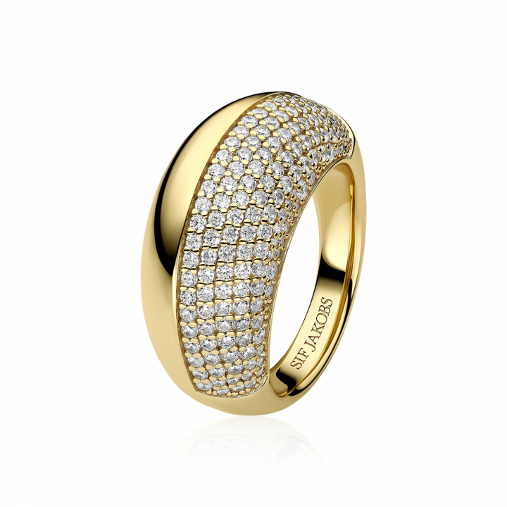 FASANO Ring Guld i gruppen Ringar / Guldringar hos SCANDINAVIAN JEWELRY DESIGN (SJ-R2487-CZ-YG)