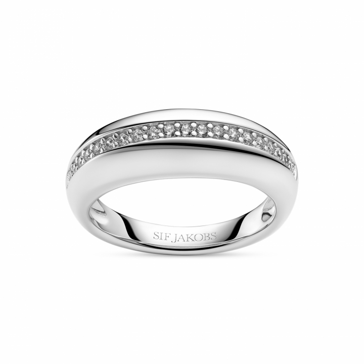 PALERMO RING Silver i gruppen Ringar / Silverringar hos SCANDINAVIAN JEWELRY DESIGN (SJ-R2588-CZ-)