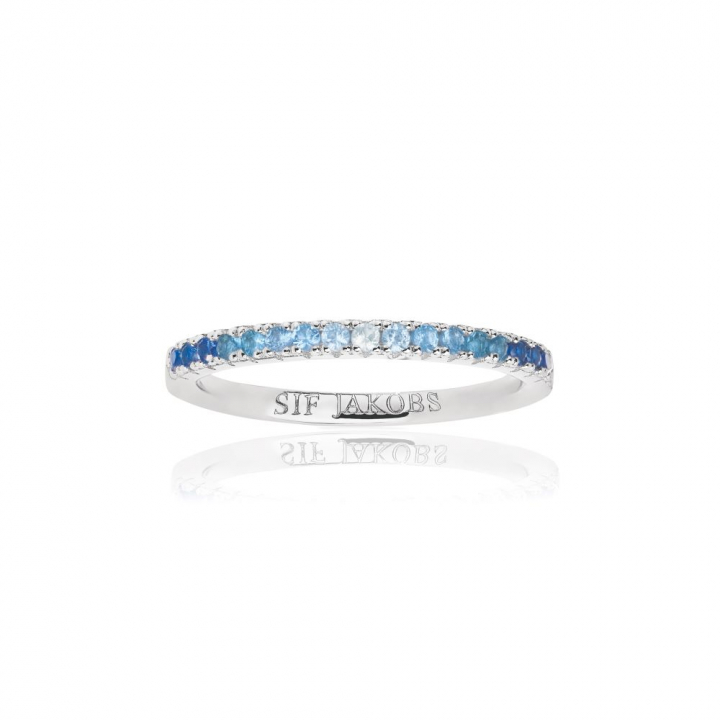 Ellera – med zirkoner i blå och vit gradient Ring