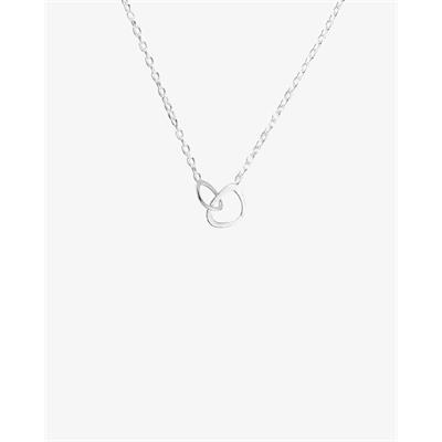 Together drop halsband silver i gruppen Halsband / Silverhalsband hos SCANDINAVIAN JEWELRY DESIGN (TOR-N1S451-S)