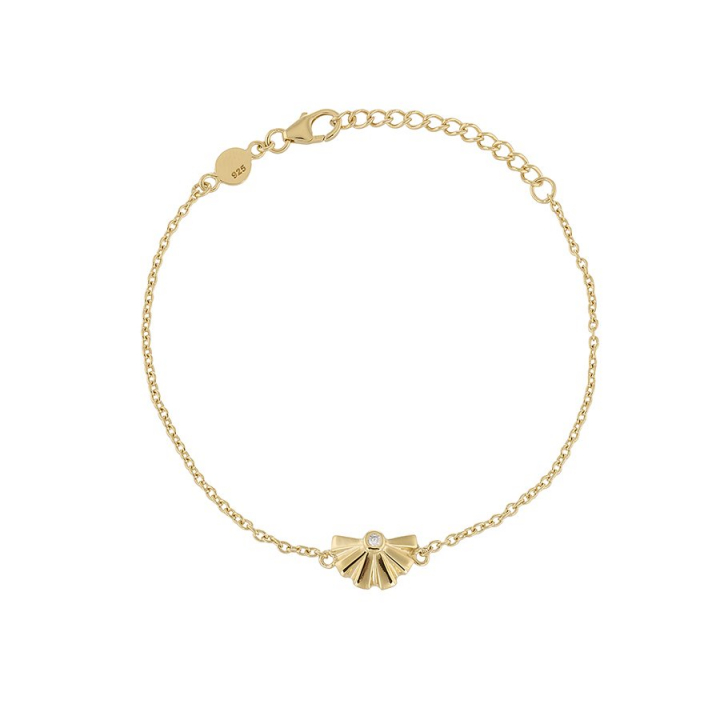 Sunfeather Armband Guld i gruppen Armband / Guldarmband hos SCANDINAVIAN JEWELRY DESIGN (gp135)