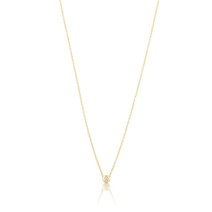 Älskad mini Halsband Guld i gruppen Halsband / Guldhalsband hos SCANDINAVIAN JEWELRY DESIGN (gp15)
