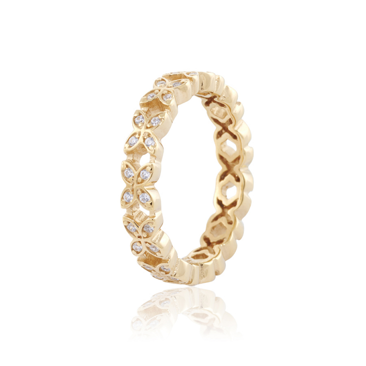 Sparkling ellipse mini Ring Guld i gruppen Ringar / Guldringar hos SCANDINAVIAN JEWELRY DESIGN (gp38-R)