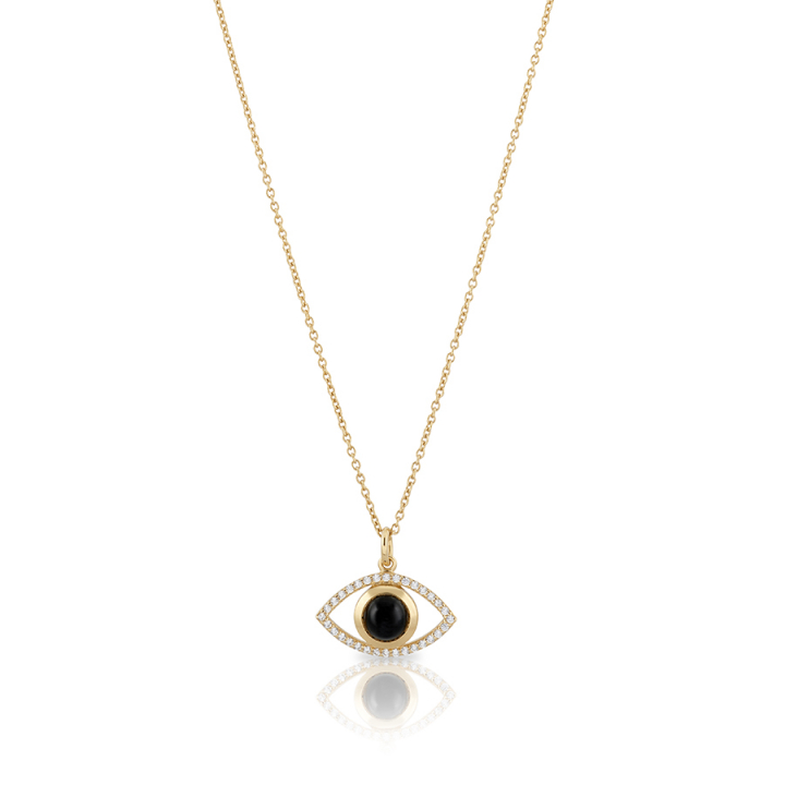 CAROLINA GYNNING Devine eye Halsband – L (42+3cm) Guld