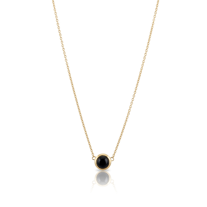 Devine stone Halsband - L (42+3cm) Guld i gruppen Halsband / Guldhalsband hos SCANDINAVIAN JEWELRY DESIGN (gp59)