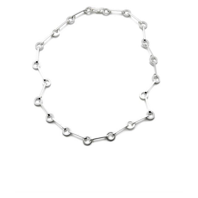 Ring Chain Halsband Silver