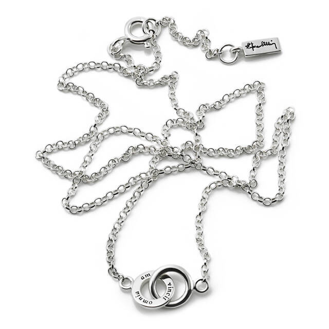 Mini Twosome Halsband Silver 42-45 cm