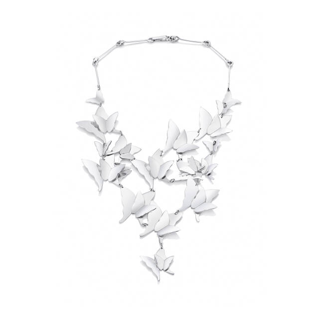 Miss Butterfly Heaven Collier Halsband Silver
