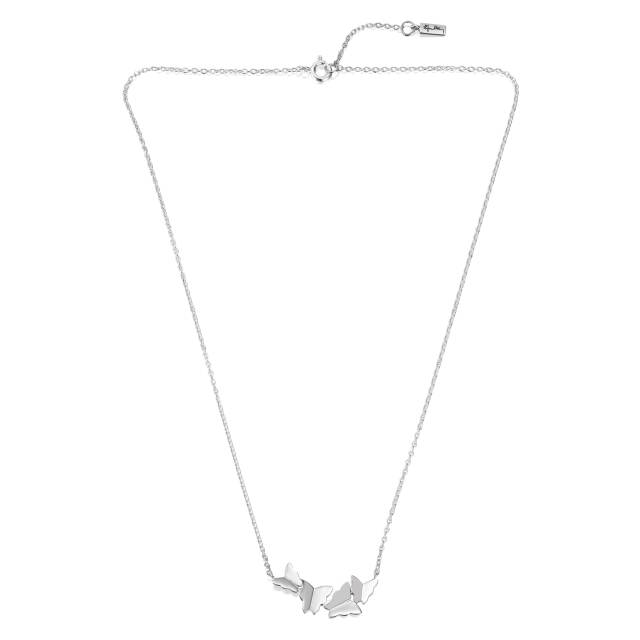 Little Miss Butterfly Air Halsband Silver