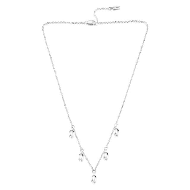 Love Beads Plain Halsband Silver 42-45 cm