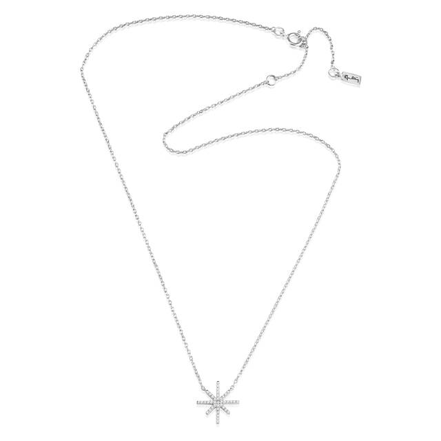 Beam & Stars Single Halsband Silver 42-45 cm