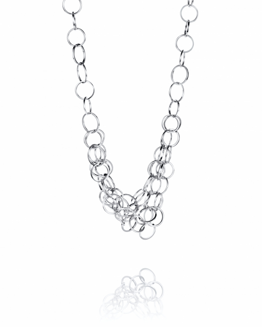 Messy rings Halsband Silver