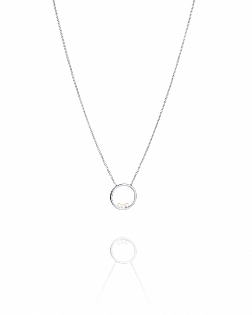 Roller coaster Halsband Silver