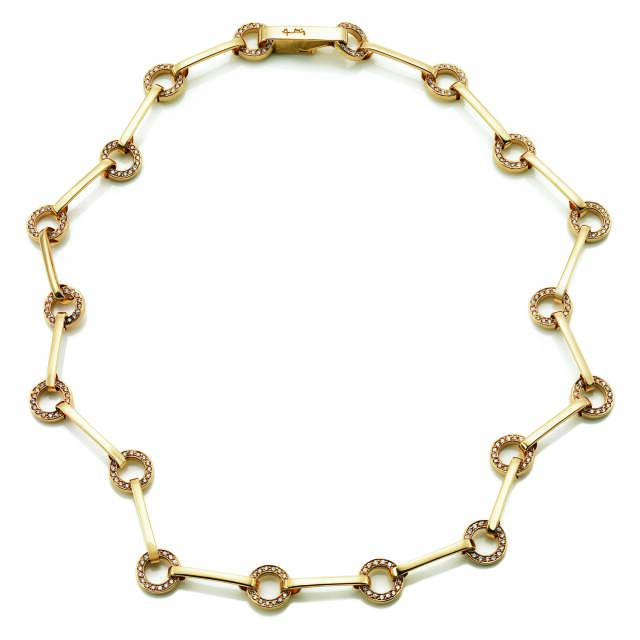 Ring Chain & Stars Halsband Guld