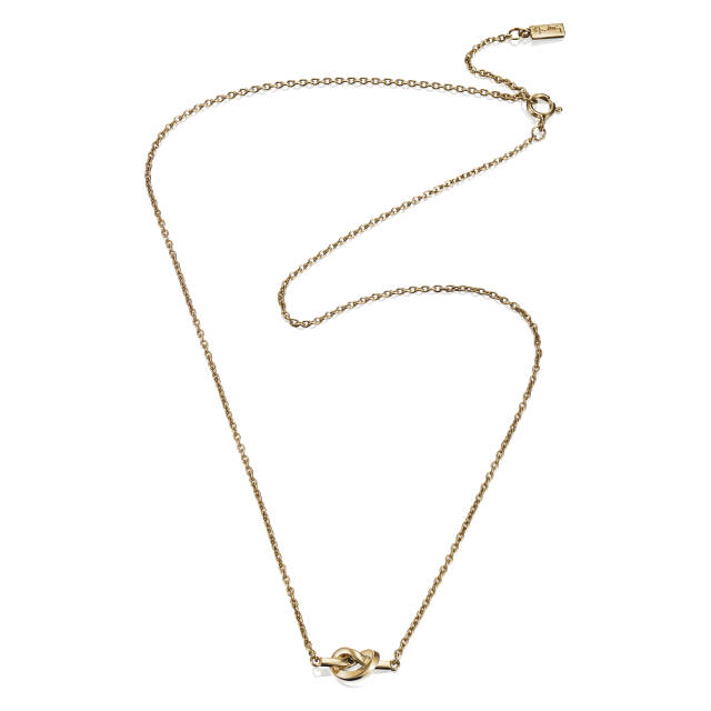 Love Knot Halsband Guld 42-45 cm