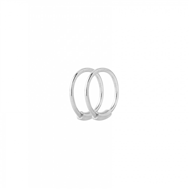 Basic 8 Hoops Silver