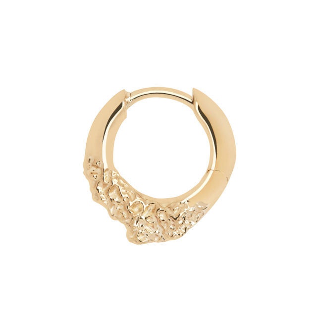 Miro 8 Huggie Goldplated Silver (One)