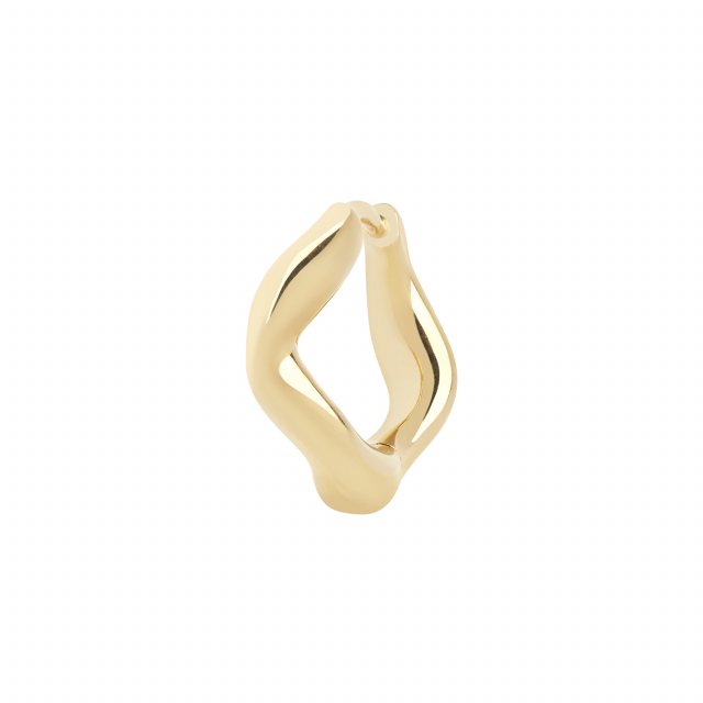 Anil 10 Huggie Goldplated Silver (One)