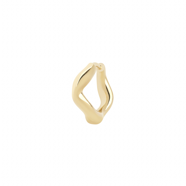 Anil 6 Huggie Goldplated Silver (One)