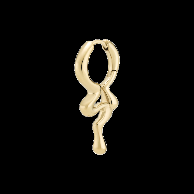 Maya Huggie Goldplated Silver (One)