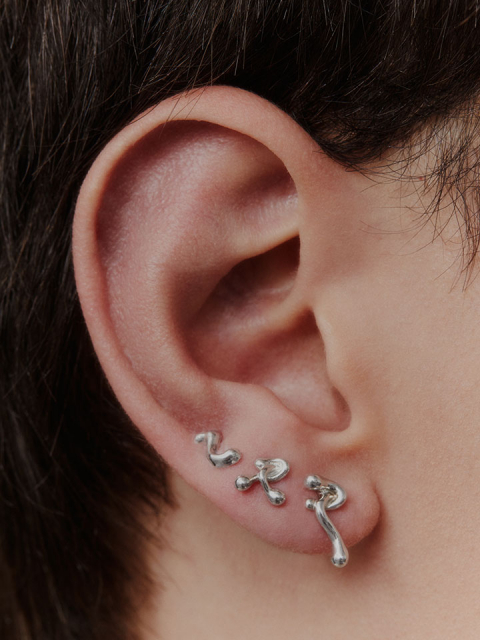 Lotus Stud Silver (One)