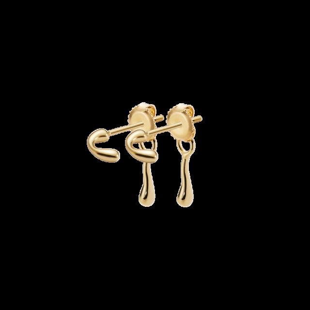 Havfruen Studs Goldplated Silver (PAIR)