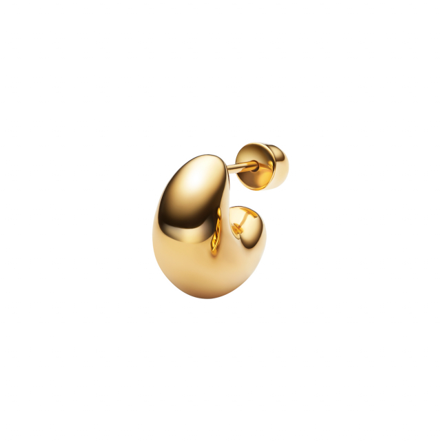 Tryvann Pillow Earring Goldplated Silver (1st)