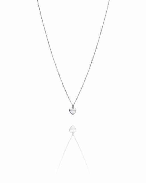 A Piece Of My Heart Halsband Silver