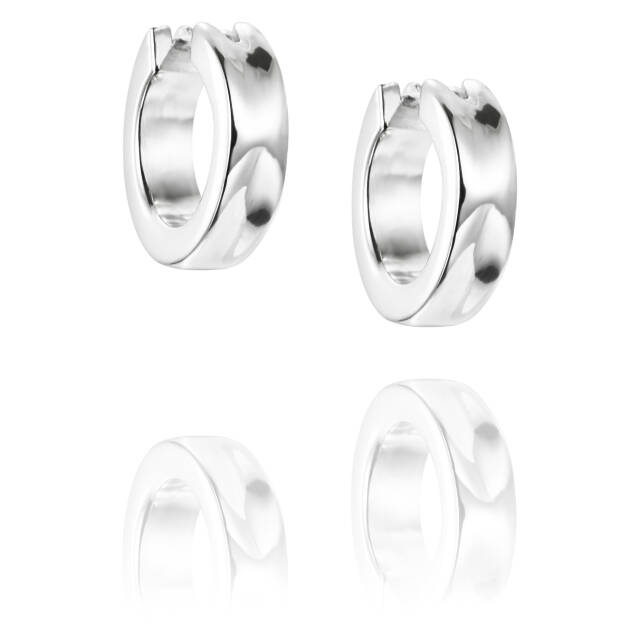 Little Moonwalk Hoops Örhänge Silver