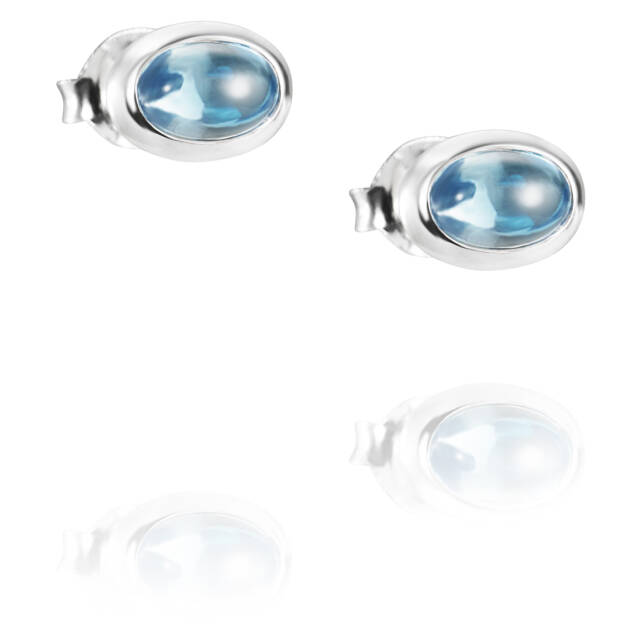 Love Bead Silver - Topaz Örhänge Silver