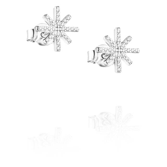 Beam & Stars Örhänge Silver