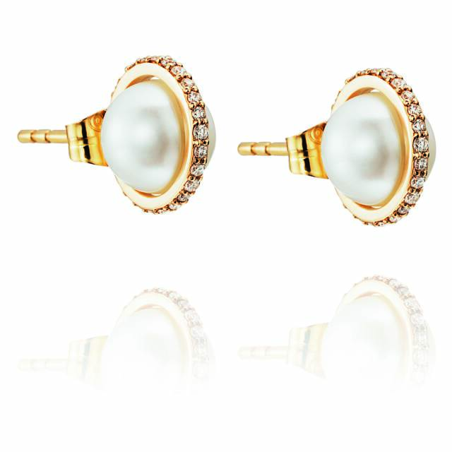 Day Pearl & Stars Örhänge Guld