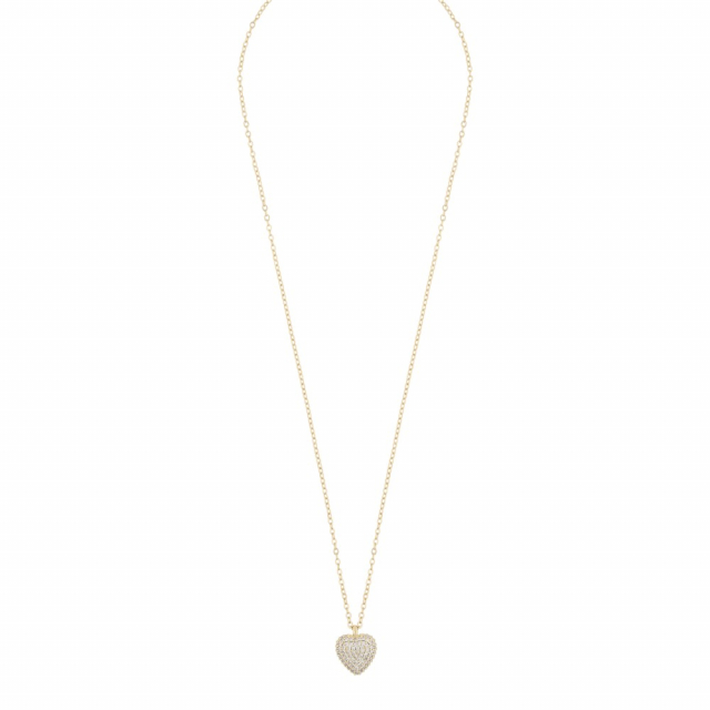 Sanne heart halsband guld
