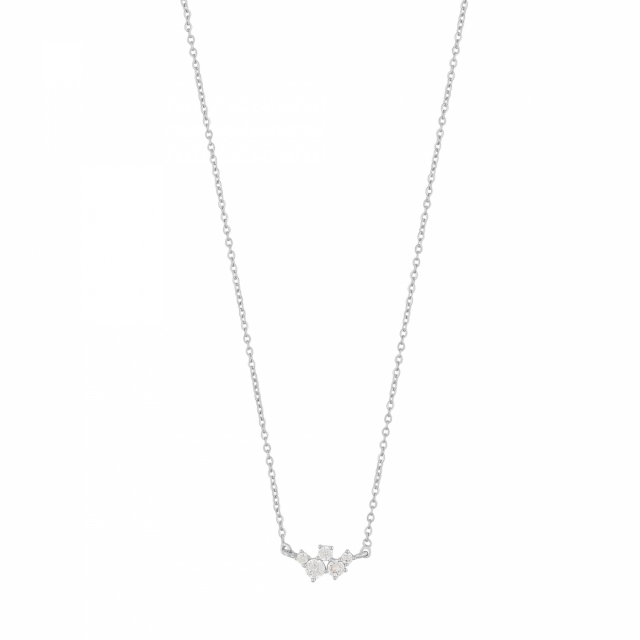 Copenhagen small chain neck 42 Silver/clear-42cm