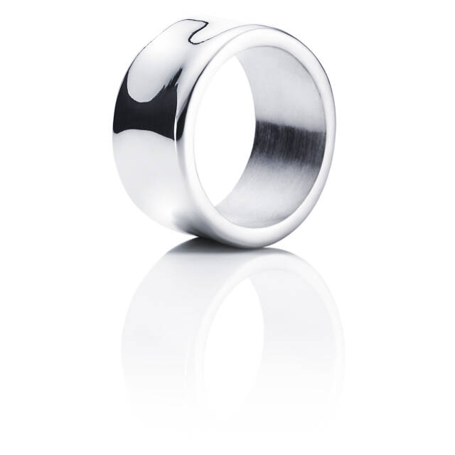 Moonwalk Wide Ring Silver