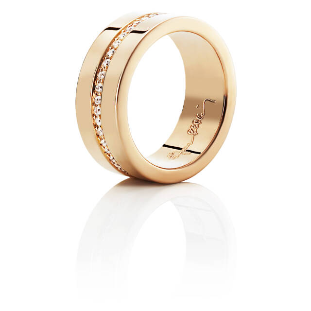 Wide & Stars Ring Guld