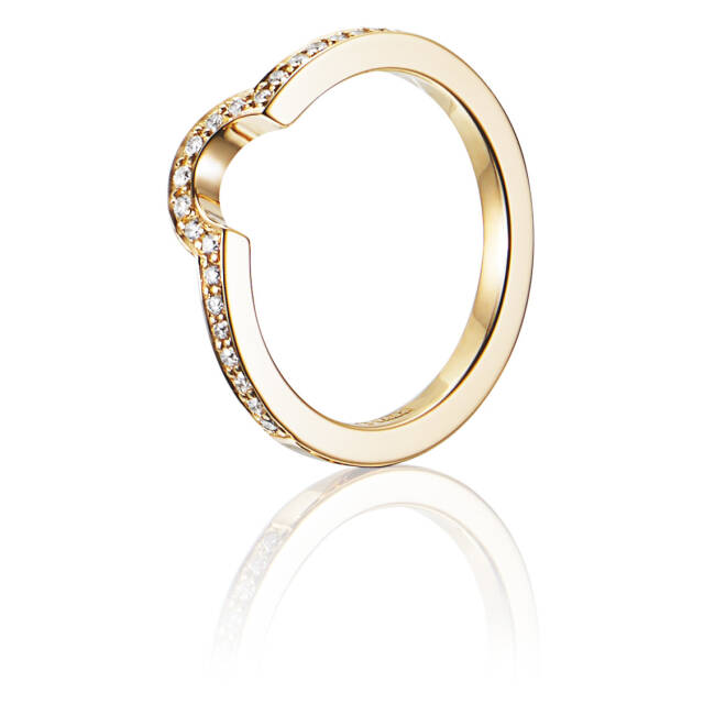 You & Me Threesome Ring Guld