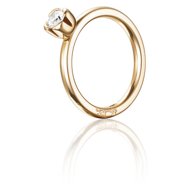 Love Bead Wedding 0.30 ct diamant Ring Guld