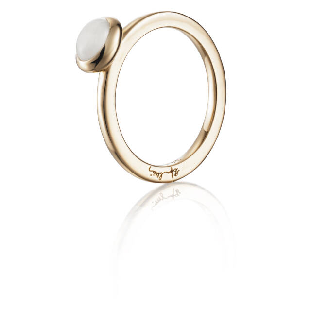 Love Bead - Moonstone Ring Guld