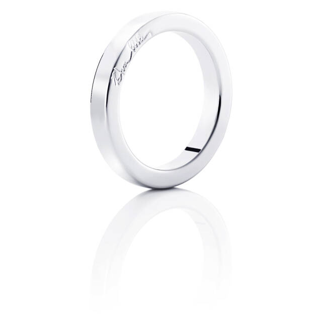 Half Round Ring Vitguld