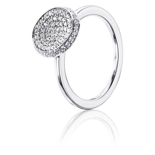 Love Bowl Ring Vitguld