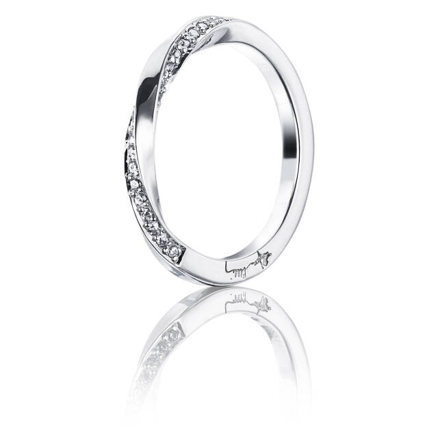 Viking & Stars Ring Vitguld