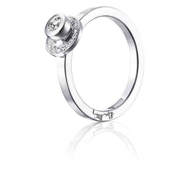 AVO Wedding Ring Vitguld