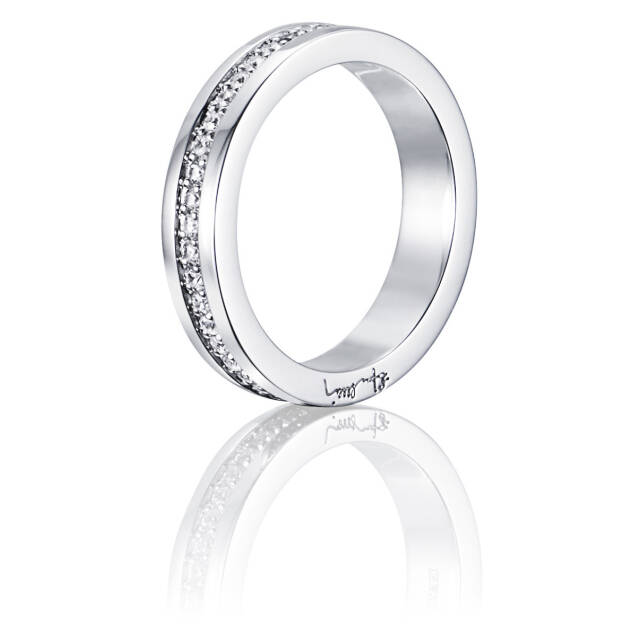 4½ & Stars Ring Vitguld